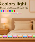 Donow White Noise Sound Machine With Light Bluetooth 30 Soothing Sounds Knob Volume Control 8 Colors Night Light With Memory Function Sleep Timer White Noise Machine For Sleeping Adults Baby