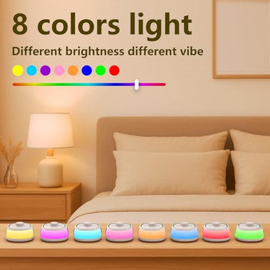 Donow White Noise Sound Machine With Light Bluetooth 30 Soothing Sounds Knob Volume Control 8 Colors Night Light With Memory Function Sleep Timer White Noise Machine For Sleeping Adults Baby