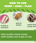 Manitoba Harvest Organic Hemp Plus Flax & Chia Seeds - 7oz - 8g Protein, 5g Fiber and 10g Omega 3 & 6 per 30g Serving - Nutrient-Dense, 3-in-1 Super Seeds Mixture - Vegan, Non-GMO Project Verified