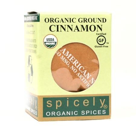 Spicely Organic Cinnamon Ground, 0.6 Ounce (Pack of 6)