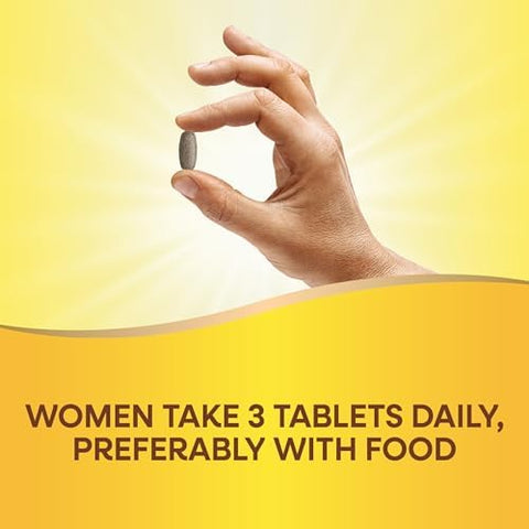 NatureS Way Alive Max3 Potency WomenS Complete Multivitamin Supports Energy Metabolism Heart and Bone Health With BVitamins Including Methylated B12 And Folate 90 Tablets