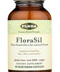 Flora Florasil 180 Veg Capsules Silica Supplement With Horsetail Extract For Healthy Hair Skin And Nails Supports Collagen Formation