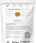 Micro Ingredients Black Seed Oil With Vitamin D3 1000 Iu 240 Softgels 2000 Mg Black Seed Oil Per Serving Nigella Sativa Oil 2-In-1 Unrefined Seed Oil Formula Non-Gmo Cgmp Manufactured