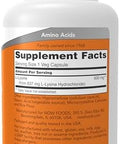 Now Foods Supplements Llysine (Llysine Monohydrochloride) 500 Mg Amino Acid 100 Veg Capsules