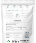 Micro Ingredients Magnesium Powder 12Oz (56 Servings) Magnesium Glycinate Powder Sweet Peach Ring Flavored Sleep Muscle Heart & Nerve Health Support Easily Absorbed Non-Gmo Vegan Sugar Free