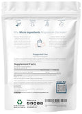Micro Ingredients Magnesium Powder 12Oz (56 Servings) Magnesium Glycinate Powder Sweet Peach Ring Flavored Sleep Muscle Heart & Nerve Health Support Easily Absorbed Non-Gmo Vegan Sugar Free