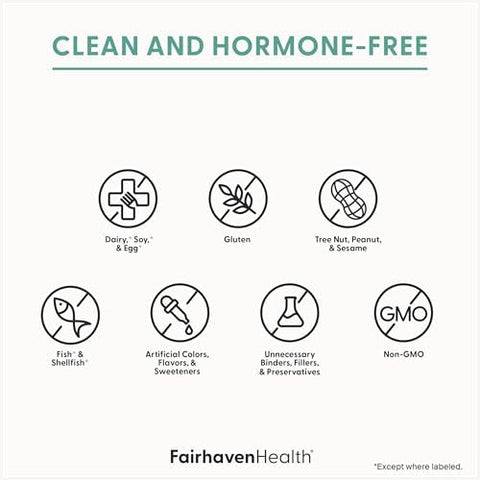 Fairhaven Health MultiSymptom PMS Relief for Women PMS Support Supplement for Women Relief from Cramps Bloating Vegan 30 Capsules