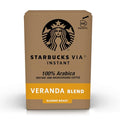 Starbucks VIA Instant Coffee, Light Roast Coffee, Veranda Blend, 100% Arabica, Single-Serve, 1 Box (50 Packets)