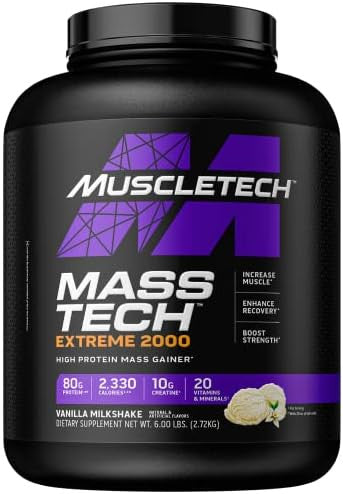 Muscletech Mass Gainer Masstech Extreme 2000 Muscle Builder Whey Protein Powder & Creatine Monohydrate Powder Celltech Creatine Post Workout Recovery Drink Muscle Builder