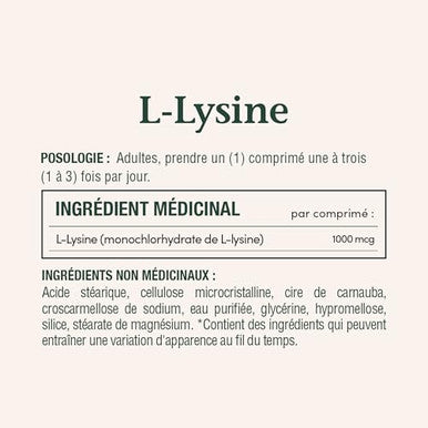 Nature's Bounty L-Lysine 1000 Mg 60 Tablets