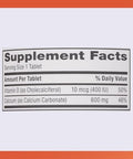 Rugby 600 mg Calcium Tablets Made with 10 mcg (400 IU) of Vitamin D3 Dietary Supplement 150 Tablets