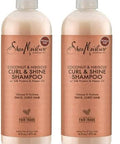 Shea Moisture Curly Hair Products Coconut & Hibiscus Curl & Shine Shampoo Shea Butter Coconut Oil Vitamin E Sulfate Shampoo Anti Frizz Family Size 16 Fl Oz