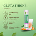 Pure Nutrition LGlutathione 500Mg 30 Effervescent Tablets (15X2) With Vitamin C and Saffron Orange Flavour Supports Skin Immunity and Daily Wellness