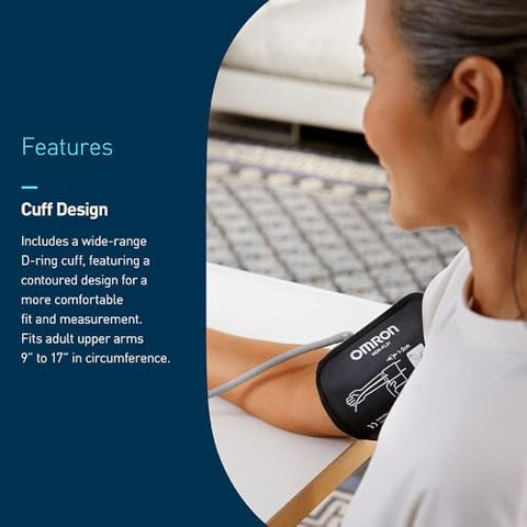 Omron Iron Blood Pressure Monitor For Home Use & Upper Arm Blood Pressure Cuff - #1 Doctor & Pharmacist Recommended Brand - Clinically Validated