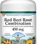 Terravita Red Beet Root Combination - Red Beet, Licorice Root, Fennel And Hawthorn - 450 Mg (100 Capsules, Zin: 513688)