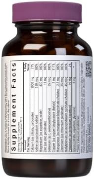Bluebonnet Multi Minerals Plus Boron No Iron Vegetarian Capsules 180 Count