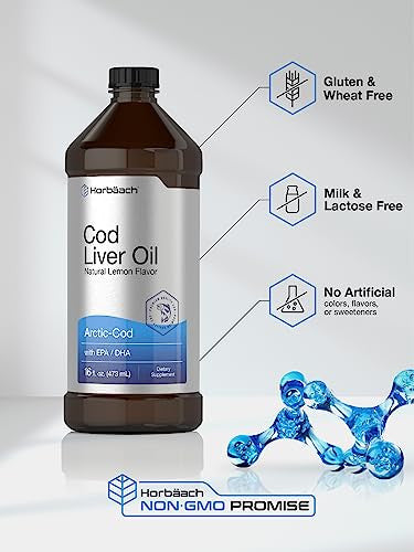 Horbaach Arctic Cod Liver Oil With Epa/Dha 16 Fl Oz