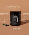 Welleco The Skin Elixir Greens Powder Capsules Plantbased Superfood Supplement With Zinc Turmeric & Antioxidants For Glowing Skin Collagen & Elasticity 60 Ct