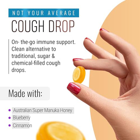 Berringa Australian Manuka Honey Lozenges, Blueberry Cinnamon, MGO 900+, 5.3 oz, 30 count
