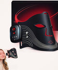 Memtim Red Light Therapy Mask For Face 4 Modes Cordless Led Face Mask Light Therapy With 2000Mah Rechargeable Remote Led Face Mask At Home& Travel