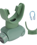 Lixada Advanced Breathing Trainer For Lung Capacity - 8-Level Adjustable Respiratory Exercise Device For Running Swimming & Fitness With Case & Nose Clip(Green)