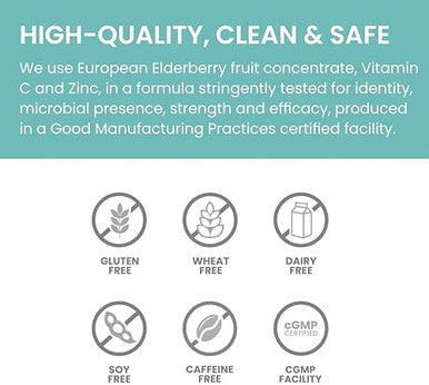 Himalaya Elderberry Mix Drink Mix Supplement Immune Support With Elderberry Zinc Vitamin C And Holy Basil Caffeine 100.15 Oz (4.3 G) Packets Easy To Mix Gluten
