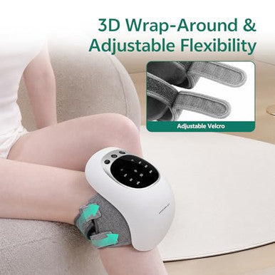 Comforlay Knee Massager For Relief 2026 Updated Edition 'Cordless Heated Knee Massager With Heating 'Vibration Modes Infrared Waves Led Screen & Adjustable Straps Ideal For Men Women