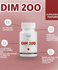 Biolabs Pro Dim Supplement For Women And Men Dim 200Mg Oral Supplement Hormonal Balance Hormone Balance For Women And Men Diindolylmethane Gluten Free Vegetarian Twist Capsules (60 Caps - 2-Month Supply)