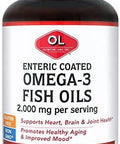 Olympian Labs Enteric Coated Omega 3 Fish Oils 2000 Mg Per Serving/ 60 Servings 120 Softgels