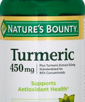 Nature's Bounty Turmeric Capsules Antioxident Health 450 Mg 60 Ct