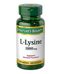 Nature's Bounty L-Lysine 1000Mg 120 Tablets (2 X 60 Count Bottles)