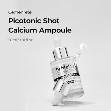 Dr.Melaxin Cemenrete Picotonic Shot Calcium Ampoule For Even Skin Tone & Skin Clarity 1.01 Fl.Oz.