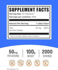 Bulksupplements.Com Zinc Oxide Powder - Zinc 40Mg, Zinc Oxide Supplement, Zinc Powder For Immune Support - Gluten Free, 50Mg Per Serving, 100G (3.5 Oz) (Pack Of 1)