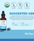 Maryruth'S Maryruth Organics Organic Infant Ionic Zinc Liquid Drops Zinc Sulfate For Immune Support Organic Glycerin Antioxidant Vegan Formulated For Babies Ages 6-12 Months 1 Month Supply 2 Fl Oz
