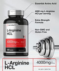L-Arginine 4000mg | 120 Caplets | Maximum Strength Nitric Oxide Precursor | Vegetarian, Non-GMO, Gluten Free Supplement | by Horbaach