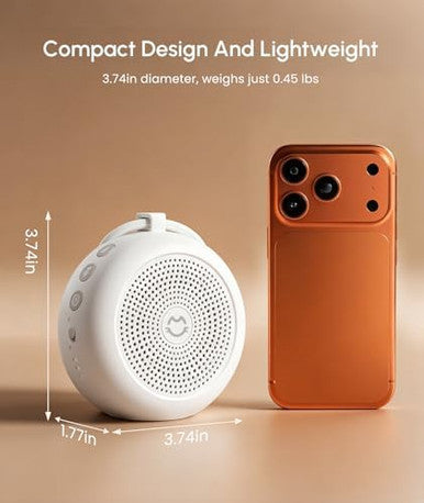 Tcnoll Portable White Noise Machine For Sleeping 29 Soothing Non-Looping Sounds For Adults & Kids 50H Babies Sleeping Sounds Machine Timer Memory Function Traveling For Relax-2026 Updated Version