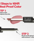Revlon Liquid Lipstick With Clear Lip Gloss Colorstay Overtime Lipcolor Dual Ended With Vitamin E 350 Bare Maximum 0.07 Fl Oz