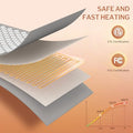 Homlyns Heated Acupressure Mats - 3 Heat Levels With 2 Hours Auto Off Heating Acupuncture Mat Full Body Massage For Pain Relief Pad In Grey