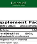 Emerald Labs Goji Berry - Immune Response & Liver Health Support With Antioxidants - Vegan, Gluten- - 60 Vegetable Capsules (30-Day Supply)