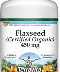 Terravita Flaxseed (Certified Organic) - 450 Mg (100 Capsules, Zin: 517688) - 3 Pack
