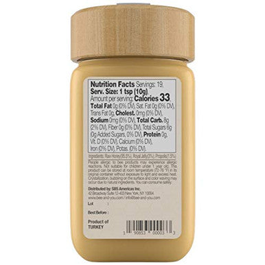 Bee And You Royal Jelly Raw Honey Propolis Extract 100% Natural Superfood Ultra Pure Immune Support Supplement Antioxidants Keto Paleo Gluten 6.7 Oz