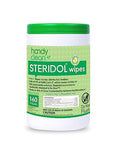 Diamond Wipes Steridol Wipes Canister Hard Surface Wipes Multipurpose Cleaning 160 Count Fresh Lemon Scent Industrial Grade For Business Use