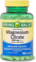 Spring Valley Magnesium Citrate 100 mg RapidRelease 100 Capsules