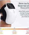 Forthiq Knee Massager Smart For Pain Relief With Heat And Red Light Therapy 2026 Updated Edition Relax Tight Muscles Ideal For Men & Women Fsa-Hsa Eligible