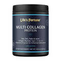 Life's Fortune Multi Collagen Peptides Powder Drink Plus for Women & Men - Type I II III V X Blend with Digestive Enzyme for Skin Hair Nails Joints Health Unflavored 30 Servings