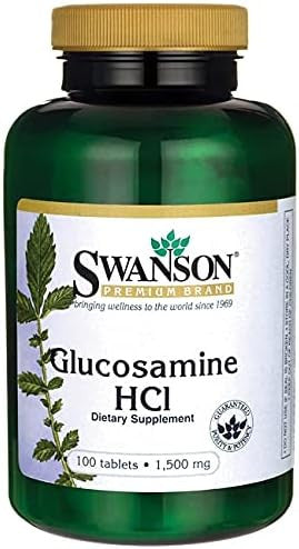 Swanson Glucosamine Hcl 1500 Milligrams 100 Tabs (3 Pack)