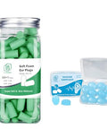 Lysian Foam Ear Plugs Yellow-Green 60 Pairs And Silicone Earplugs 5 Pairs By Lysian