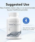 Theralogix Theracal D4000 Bone Health Support Supplement With Calcium Magnesium Vitamin D3 Vitamin K2 & Boron 90Day Supply Nsf 360 Tablets