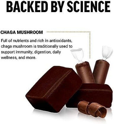 Force Factor Modern Mushrooms Soft Chews Chaga Mushrooms Supplement To Support Immunity Digestion & Gut Health Antioxidants Supplement Delicious Chewy Chocolate Roll Flavor 30 Soft Chews