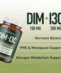 Smnutrition Dim & Indole 3 Carbinol For Hormone Balance For Women & Men I3C Complex Estrogen Balance Menopause Supplements For Womens Health Antioxidants Vegan Nongmo Gluten Smnutrition 60 Ct.